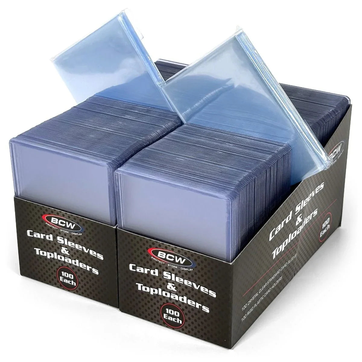 Card Sleeve and Toploader Combo Pack (100-200)
