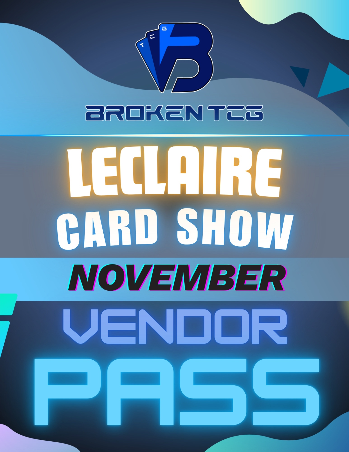 BTCG LeClair Card Show Table